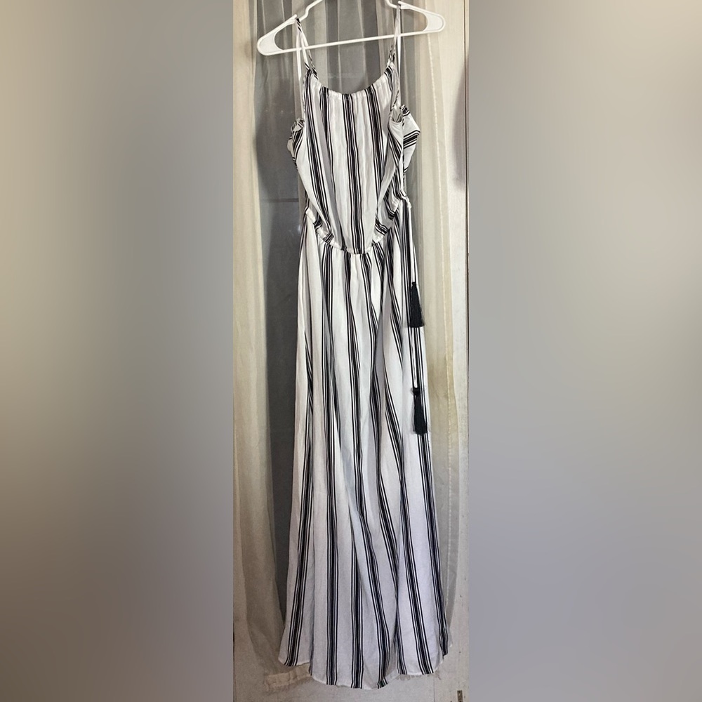 LOFT Black and White Stripe Dress - NEVER WORN - NWT - Size M